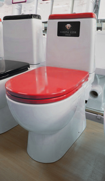 Купить компакт-унитаз best color red, sanita luxe. в Иваново магазин сантехники Суперстрой