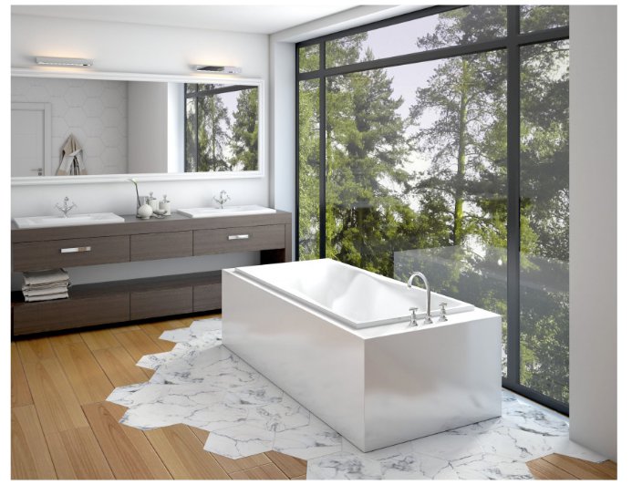 Купить ванна из литьевого мрамора бета 170х80 эстет (россия) в Иваново магазин сантехники Суперстрой