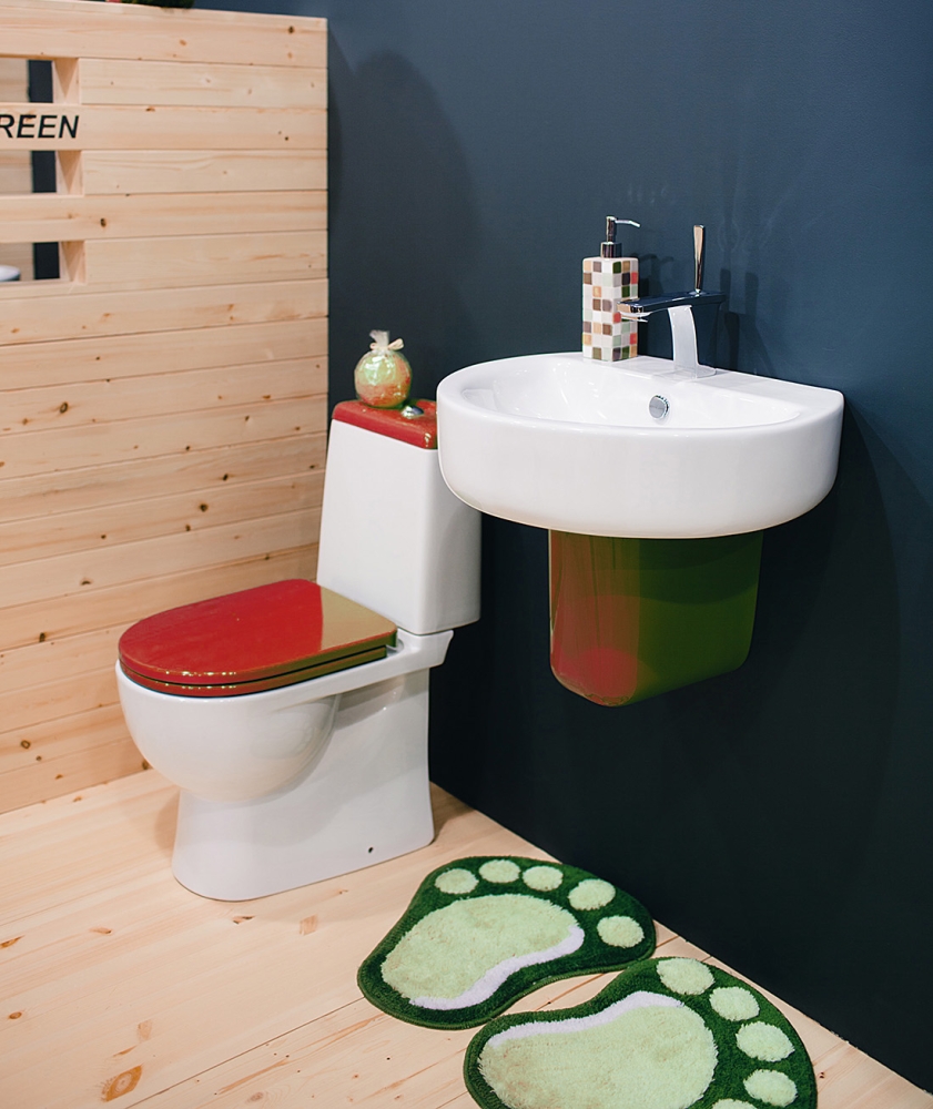 Купить компакт-унитаз best color red, sanita luxe. в Иваново магазин сантехники Суперстрой