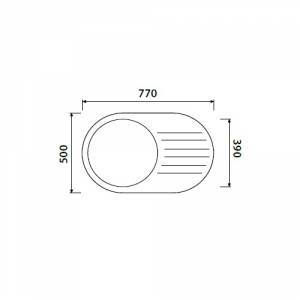 Купить мойка керамогранит kgm-7750-bp(770*500*200),black pearl,kaiser в Иваново магазин сантехники Суперстрой
