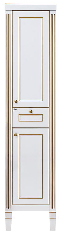 Купить пенал женева - 40 без б/к белая патина правый, misty. в Иваново магазин сантехники Суперстрой