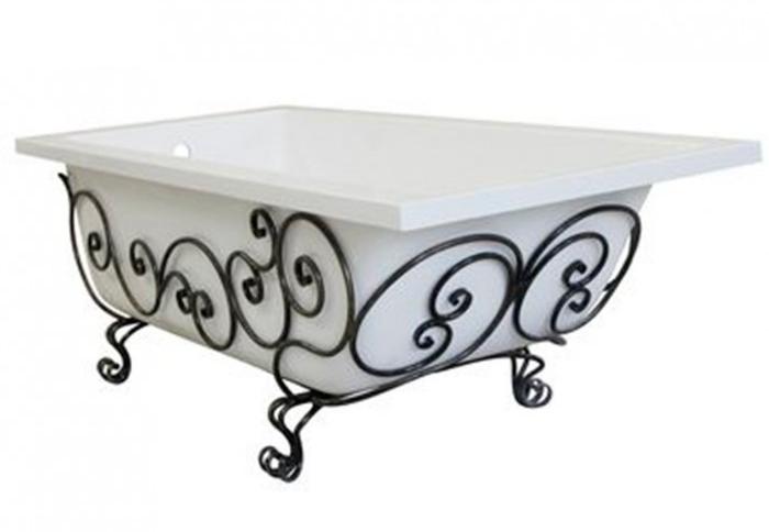 Купить кованная подставка для ванны дельта,патина, эстет в Иваново магазин сантехники Суперстрой