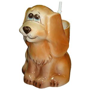 Купить подставка керамическая "спаниель" с унитазной щеткой, россия. в Иваново магазин сантехники Суперстрой