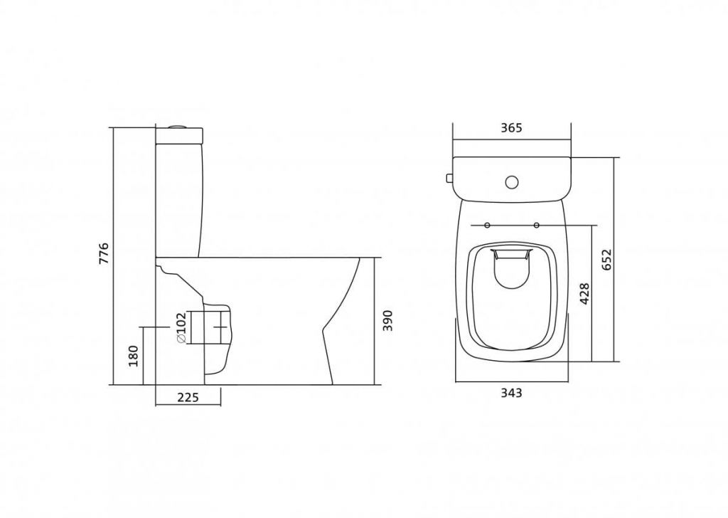Купить компакт-унитаз нео rimless 1wh302418, santek. в Иваново магазин сантехники Суперстрой
