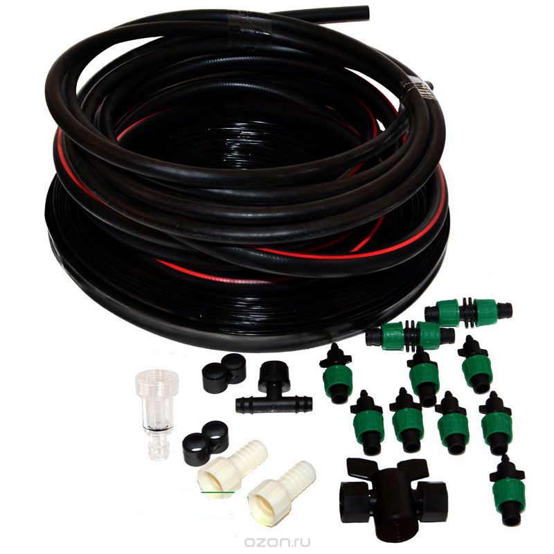Купить комплект капельного полива " урожай" 1"(02404), россия. в Иваново магазин сантехники Суперстрой