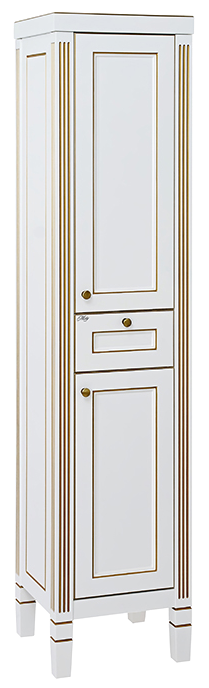 Купить пенал женева - 40 без б/к белая патина правый, misty. в Иваново магазин сантехники Суперстрой