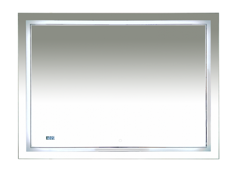 Купить 2 неон - зеркало led 1200х800 сенсор на зеркале (двойная подсветка),misty в Иваново магазин сантехники Суперстрой