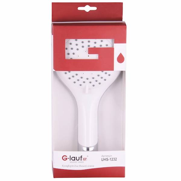 Купить лейка для душа uhs-1232 хром, g-lauf. в Иваново магазин сантехники Суперстрой