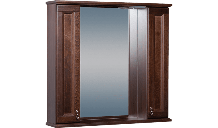 Купить зеркало-шкаф варна-85 орех,good door. в Иваново магазин сантехники Суперстрой