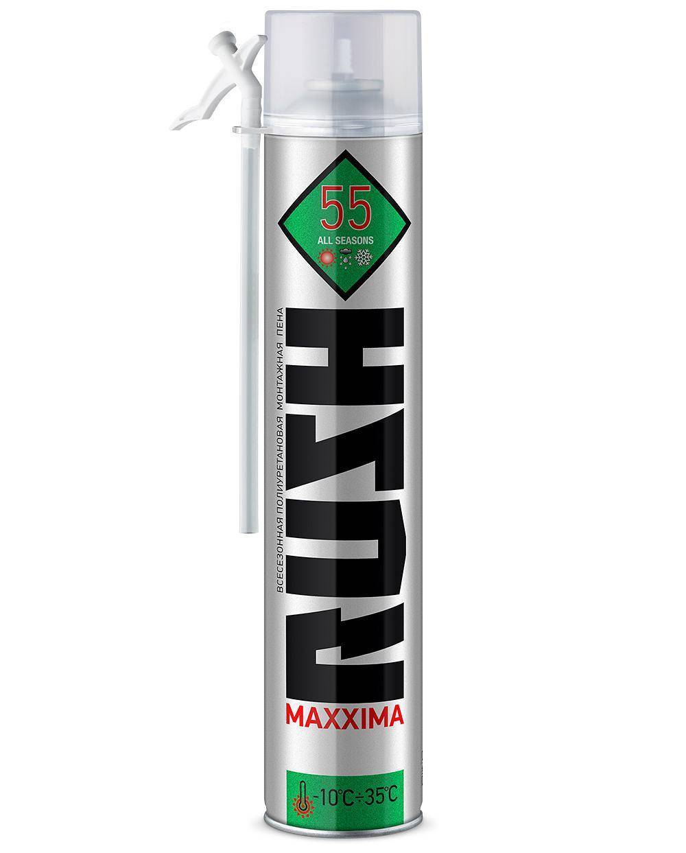 Купить пена монтажная maxxima 55 полиуретановая бытовая, россия. в Иваново магазин сантехники Суперстрой