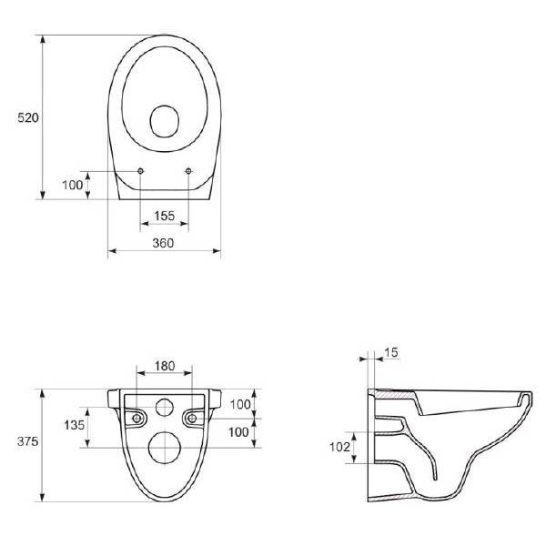 Купить комплект delfi подвесной сидение термопласт lift+инсталляция vector с кнопкой  enter, пластик белый, cersanit. в Иваново магазин сантехники Суперстрой