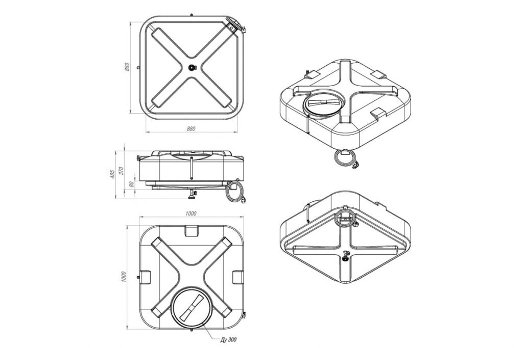 Купить бак для душа 250 л с подогревом, rostok. в Иваново магазин сантехники Суперстрой