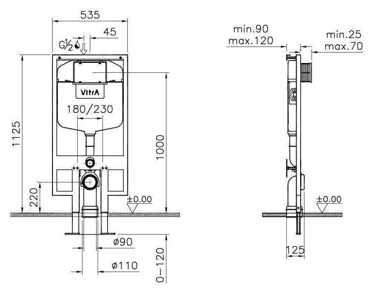 Купить комплект подвесной normus 9773в003-7200 сиденье lift+ инсталляция+панель управления,vitra. в Иваново магазин сантехники Суперстрой