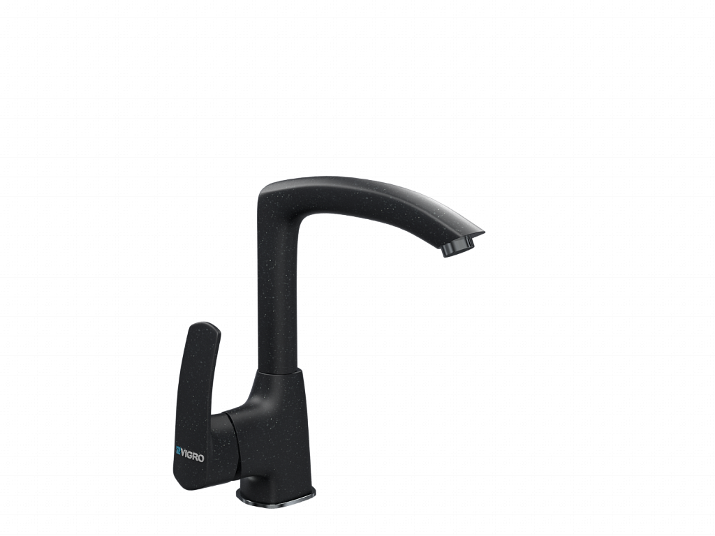 Купить смеситель для кухни vge207-1 антрацит, vigro. в Иваново магазин сантехники Суперстрой