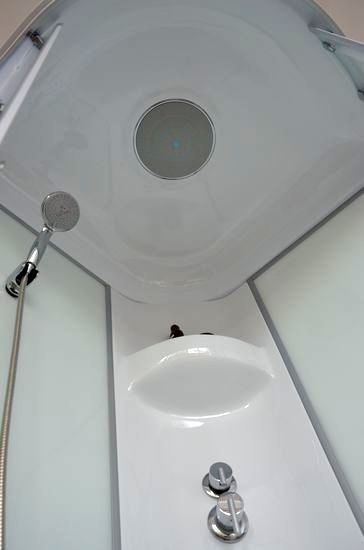 Купить душевая кабина royal rb 90нр7-wt-ch,90*90*217,нп пс,белая задняя стенка в Иваново магазин сантехники Суперстрой
