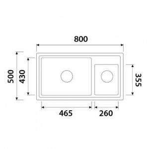 Купить мойка керамогранит kg2m-8050-j(800*500*190),jasmine,kaiser в Иваново магазин сантехники Суперстрой