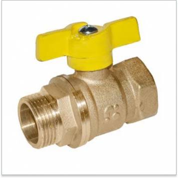 Купить кран газовый ду-15 г/ш бабочка, баз. в Иваново магазин сантехники Суперстрой