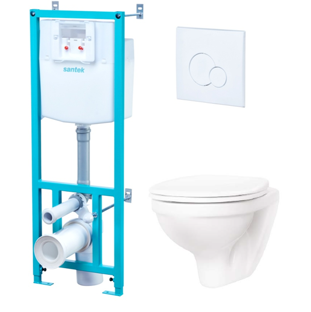 Купить комплект подвесной унитаз бореаль 1wh302464,santek в Иваново магазин сантехники Суперстрой