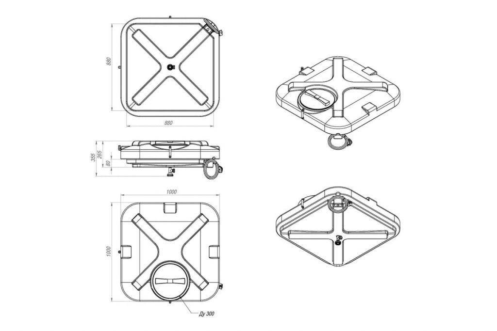 Купить бак для душа 150 л с подогревом, rostok. в Иваново магазин сантехники Суперстрой