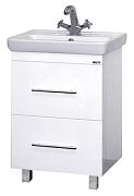 Купить тумба елена-55 2 ящ. (доводчик) + раковина santek, misty. в Иваново магазин сантехники Суперстрой