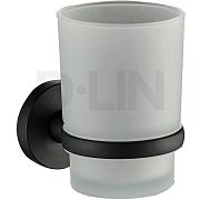 Купить держатель со стаканом черный d210111,d-lin. в Иваново магазин сантехники Суперстрой