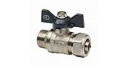 Купить кран шаровый мет/пл 20 * 3/4 наружняя, aqualink. в Иваново магазин сантехники Суперстрой