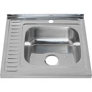 Купить мойка накладная 60*60 (0,8мм) правая, melana. в Иваново магазин сантехники Суперстрой