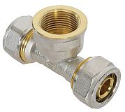 Купить тройник мет.пл. 16*3/4*16 внутренняя, aqualink. в Иваново магазин сантехники Суперстрой