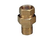 Купить американка прямая латунь 1/2 г/ш,китай. в Иваново магазин сантехники Суперстрой