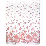 Купить шторка для ванны 180*200 розовая 1382 без колец, zalel. в Иваново магазин сантехники Суперстрой