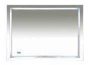 Купить 2 неон - зеркало led 1200х800 сенсор на зеркале + часы (двойная подсветка),misty в Иваново магазин сантехники Суперстрой