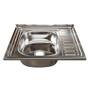 Купить мойка накладная 60*50 (0,4мм) левая, турция. в Иваново магазин сантехники Суперстрой