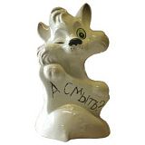 Купить подставка керамическая "кот" с унитазной щеткой, россия. в Иваново магазин сантехники Суперстрой