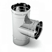 Купить тройник d-120 0,5 мм нержавеющая сталь, россия. в Иваново магазин сантехники Суперстрой