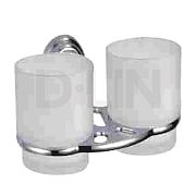 Купить держатель для стаканов двойной d213310, d-lin. в Иваново магазин сантехники Суперстрой