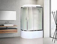 Купить душевая кабина royal rb 8120bk6-wc-ch,r вп,мс,белая задняя стенка в Иваново магазин сантехники Суперстрой