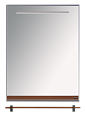 Купить зеркало джулия - 60  с полочкой 12 мм коричневое,misty. в Иваново магазин сантехники Суперстрой
