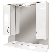 Купить зеркало-шкаф 900 свет, aqualine. в Иваново магазин сантехники Суперстрой