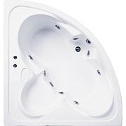 Купить ванна акриловая  дрова 1600*1600 с экраном гидромассажем, bas. в Иваново магазин сантехники Суперстрой