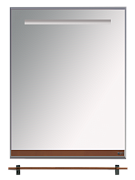 Купить зеркало  джулия - 65  с полочкой 12 мм коричневое,misty. в Иваново магазин сантехники Суперстрой