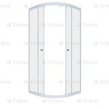 Купить душевая ширма гидрус 90*90 полукруг лен,тритон. в Иваново магазин сантехники Суперстрой