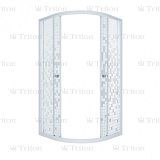 Купить душевая ширма стандарт 100*100 полукруг мозайка,тритон. в Иваново магазин сантехники Суперстрой