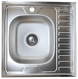 Купить мойка накладная 60*60 (0,4мм) левая, турция. в Иваново магазин сантехники Суперстрой