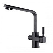 Купить смеситель decor 40144-2 black marble для кухни под фильтр,kaiser в Иваново магазин сантехники Суперстрой