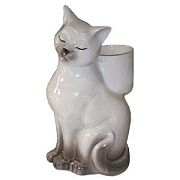Купить подставка керамическая "кошка" с унитазной щеткой, россия. в Иваново магазин сантехники Суперстрой