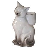 Купить подставка керамическая "кошка" с унитазной щеткой, россия. в Иваново магазин сантехники Суперстрой