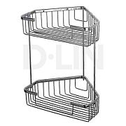 Купить полка угловая 2-х ярусная  d201305, d-lin. в Иваново магазин сантехники Суперстрой