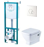 Купить комплект подвесной унитаз нео 1wh501543,santek в Иваново магазин сантехники Суперстрой