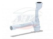 Купить сифон u0115 для писсуара, ани. в Иваново магазин сантехники Суперстрой