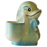 Купить подставка керамическая "дельфин" с унитазной щеткой, россия. в Иваново магазин сантехники Суперстрой